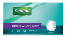 Load image into Gallery viewer, Depend Underwear Super Unisex
