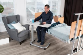 PremiumLift Overbed Table - Split Tilt Top