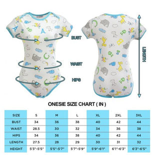 Giraffe and Zoo Animals Onesie Bodysuit SML - myabdlsupplies