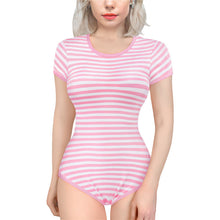 Load image into Gallery viewer, Essential Striped Adult Onesie Pink
