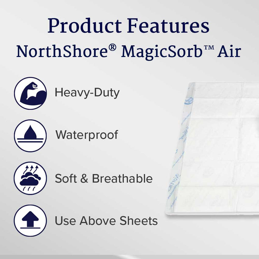 NorthShore MagicSorb Air Underpads LRG 1740