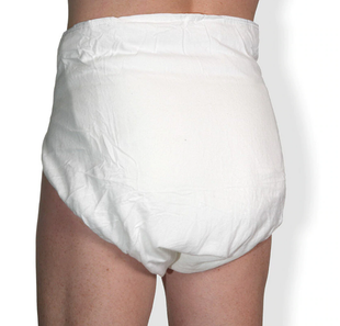 InControl Fitted Nighttime Cloth Diaper - White S/M - myabdlsupplies