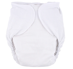 Omutsu Bulky Nighttime Cloth Diaper - White S/M