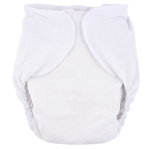 Omutsu Bulky Nighttime Cloth Diaper - White S/M - myabdlsupplies